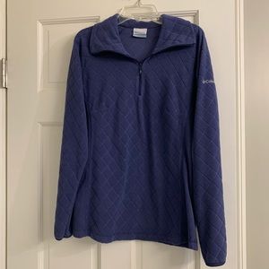 🟢3 for $30🟢Columbia Lightweight Diamond-Stitch Fleece Quarter-Zip